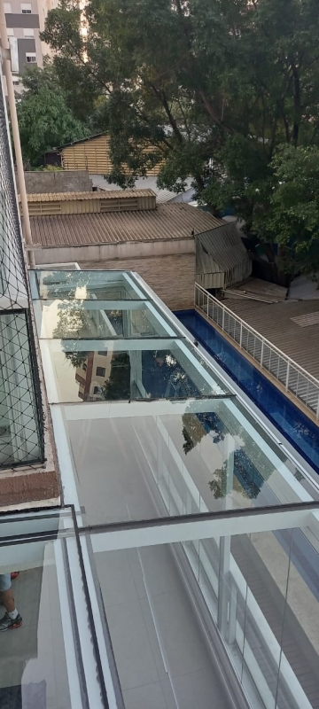 Coberturas de Garagem de Vidro Vila Endres - Cobertura de Vidro para Escada Externa