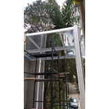 cobertura de vidro para área externa Jardim Marajoara