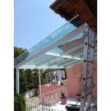 coberturas de vidro para área externa Vila Albertina