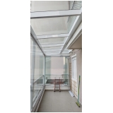 coberturas de vidro para escada externa Parque Novo Mundo